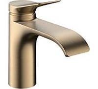 hansgrohe Vivenis, robinetterie de lavabo 80 CoolStart, avec garniture d'écoulement, saillie 133mm, 75014140, Couleur: Bronze brossé