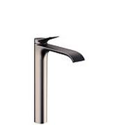 Hansgrohe Robinet lavabo Vivenis 250 pour vasque sans vidage portée 191 mm Chrome noir brossé