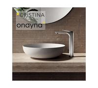 Mitigeur lavabo haut avec vidage up&down metal brosse - CRISTINA ONDYNA BA22277