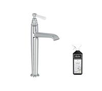 Mitigeur lavabo haut Cléo 1889 chrome + nettoyant Briochin