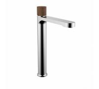Mitigeur lavabo haut SAT Fusion sans levier bois foncé (SATBSFU285DT)