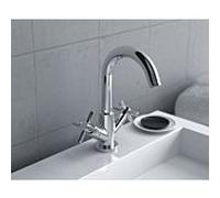 Mitigeur lavabo Herzbach Stilo 14.953100.1.01 avec tirette garniture de vidange , chromé