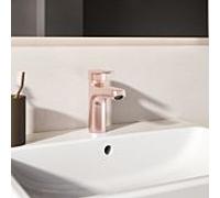 Mitigeur lavabo Ideal Standard Alu+ BE130RO saillie 120 mm, BlueStart, avec garniture de vidage , Rose