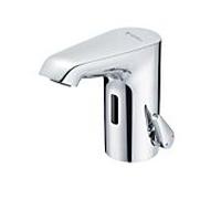 Mitigeur lavabo infrarouge Schell XERIS E2 002540699 HD-M petit, compartiment à piles 6 V, IP 65, chromé