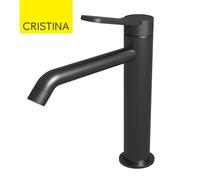 Mitigeur lavabo mi-haut avec vidage up&down Chromé Noir Brossé East Side - CRISTINA ONDYNA ES22775