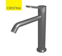 Mitigeur lavabo mi-haut avec vidage up&down Métal Brossé East Side - CRISTINA ONDYNA ES22777