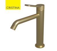 Mitigeur lavabo mi-haut avec vidage up&down Or Brossé East Side - CRISTINA ONDYNA ES22796P