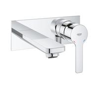 GROHE Lineare - Mitigeur monocommande lavabo pour montage mural avec projection 149 mm sans garniture de vidage chrome