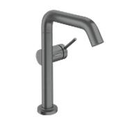 Robinetterie de lavabo hansgrohe Tecturis S 210 Fine CoolStart, avec bec pivotant et vidage PUSH, EcoSmart+, 73360340, Couleur: Chrome noir brossé