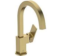 Mitigeur lavabo monocommande Ideal Standard Extra BD505A2 90x221x307 mm, bec haut, sans bonde, finition or brossé