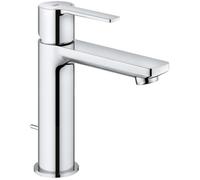 Mitigeur lavabo monocommande Lineare - GROHE - Bec fixe - Limiteur de température - Chrome - Taille S