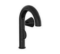 Mitigeur lavabo monocommande VitrA Liquid A4274939, saillie 175 mm, installation monotrou, sans bonde, noir brillant