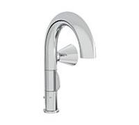 Mitigeur lavabo monocommande VitrA Liquid A42750, saillie 175 mm, installation monotrou, avec bonde G 1 1/4, chromé