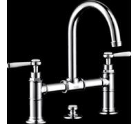 Mitigeur Lavabo Monotrou Axor à deux poignées 220 Finition Inox 16511800