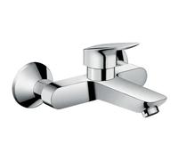 Mitigeur lavabo mural chromé - Hansgrohe Axor Logis - bec fixe - économie d'eau - QuickClean