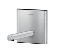 Mitigeur Lavabo Mural Delabie BINOPTIC Kit 2/2, robinet, électronique, piles 145x145x190mm Inox brossé 370106