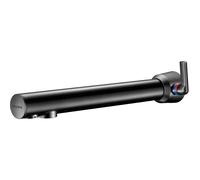 Mitigeur Lavabo Mural Delabie BLACK BINOPTIC MIX électronique, secteur 230 mm Chromé noir mat 379MCHB