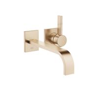 Mitigeur Lavabo Mural Dornbracht MEM 2 rosaces 80x80mm Champagne brossé 36862782-46