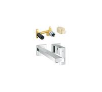 Mitigeur lavabo mural Eurocube taille M + corps encastré