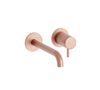 Mitigeur lavabo mural Or rose brossé 2 trous TRIVERDE - CRISTINA ONDYNA TV25734P