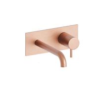Mitigeur lavabo mural Or rose brossé TRIVERDE - Cristina Ondyna TV25634P