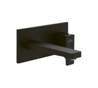 Mitigeur lavabo mural VILLEROY ET BOCH Architectura Square avec vidage Push Open Noir mat