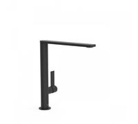 Mitigeur lavabo Noir Mat avec bec 34x10 mm PROJECT COLORS - TRES 21140501NM