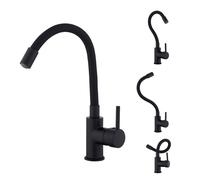 Mitigeur lavabo noir mat, EDOUARD ROUSSEAU Ilo memoire de forme L