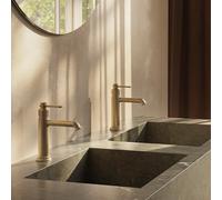 Mitigeur lavabo regular avec vidage up&down® Or Brossé - CRISTINA ONDYNA FA22096P