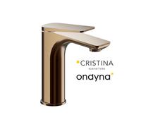 Mitigeur lavabo regular blade ac vidage up&d or rose brosse - CRISTINA ONDYNA BA22034P