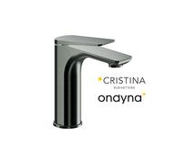 Mitigeur lavabo regular blade vidage up&d chrome noir brosse - CRISTINA ONDYNA BA22075