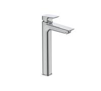 - Mitigeur lavabo réhaussé monotrou Ch3 sans tirette ni vidage 301 mm chrome - Tesi