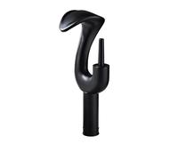 Mitigeur lavabo Robinet de salle bain cascade chromé à poignée unique en laiton massif avec bonde, for lavabo et coiffeuse(Color-5)