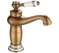 Mitigeur lavabo ROUSSEAU MARPLE vieux bronzé - cartouche céramique et aérateur réducteur de débit