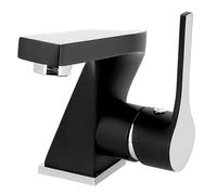 Mitigeur Lavabo SONATE - Chromé/Noir Edouard Rousseau - Chromé - Cartouche Céramique