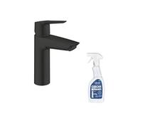 Mitigeur lavabo Start ouverture eau froide noir M + nettoyant GrohClean