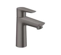 hansgrohe Talis E, mitigeur monocommande de lavabo 110 CoolStart, vidage par pression, saillie de 112 mm, 71713340, Couleur: noir brossé