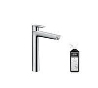 Mitigeur lavabo Talis Select E 240 avec tirette et vidage chrome + nettoyant Briochin