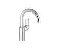 Mitigeur lavabo July+, bec tube haut pivotant avec vidage Chrome - JACOB DELAFON - E35669-4-CP