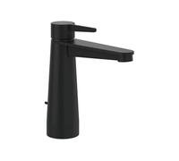 Mitigeur lavabo VILLEROY ET BOCH Conum ouverture dessus avec tirette Chrome Noir mat