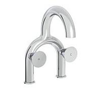 Mitigeur lavabo VitrA Liquid à deux poignées A42747, saillie 175 mm, montage à deux trous, sans bonde, chromé