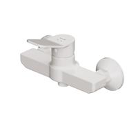 Mitigeur mécanique de baignoire Robinet Salle de Bain Blanc, Robinet Sans Bec FXA20033 AM.PM X-Joy