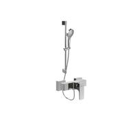 Mitigeur mécanique douche VILLEROY ET BOCH Architectura Square Chrome + Ensemble de douche Verve Showers 3 jets Chrome