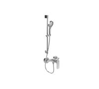 Mitigeur mécanique douche VILLEROY ET BOCH O.novo Chrome + Ensemble de douche VILLEROY ET BOCH Verve Showers 3 jets Chrome