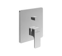 Villeroy und Boch Subway 3. set de finition 1930 TVS11200300061 mitigeur bain/douche à encastrer, avec inverseur, montage mural, chromé