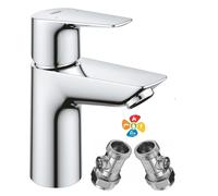 Mitigeur Monobloc Grohe BauEdge À Levier Simple Corps Lisse + Vanne Iso UK 3/8"