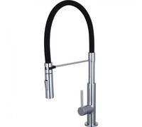 Mitigeur monocommade cuisine - avec ressort en spirale - chromé - Stilo SCHÜTTE