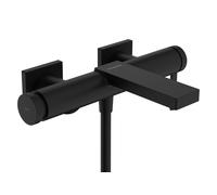 Mitigeur monocommande de baignoire hansgrohe Tecturis E, 2 points d'eau, portée de 213 mm, montage apparent, 73420670, Couleur: noir mat