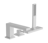 Hansgrohe Mitigeur de bord de baignoire Tecturis 3 trous avec sBox blanc mat 73443700