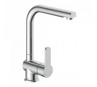 SCHÜTTE LONDON Robinet Cuisine avec Douchette Extensible Mitigeur, Rabattable Mitigeur Robinet Evier de Cuisine avec Douchette, Rotative à 360° Froid & Chaud Disponible, Chromé